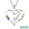 Collier Couple Coeur Damour En Argent Sterling 35Cm Couple