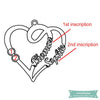 Collier Couple Coeur Damour En Argent Sterling Couple