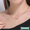 Collier Prénom Style Cursive En Argent Sterling Prénom